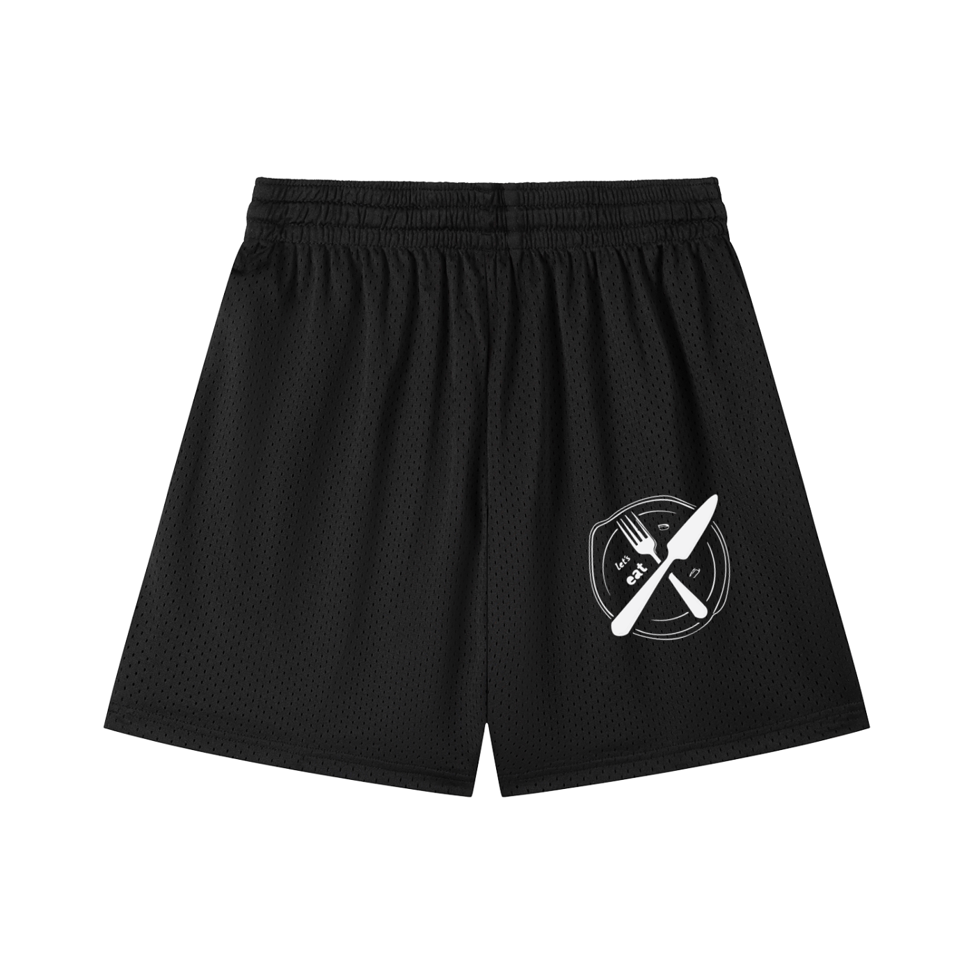 Mesh Drawstring Shorts