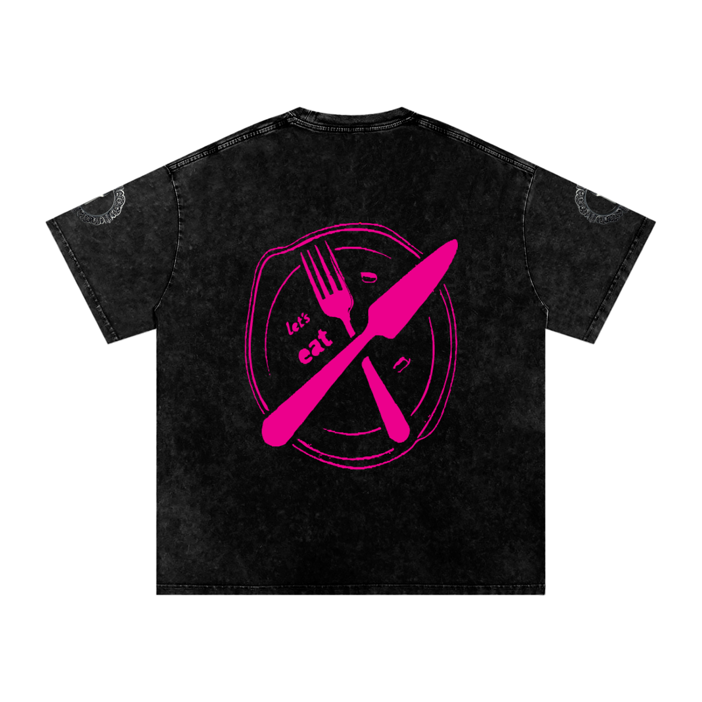 Snow Washed Oversized Cotton T-Shirt