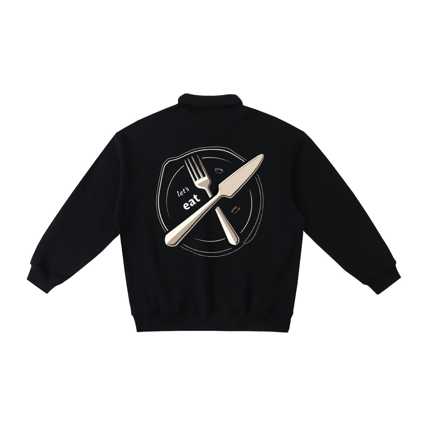 Heavyweight Polo-Collar Sweatshirt