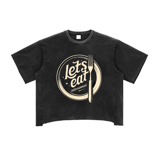 Raw Edge Snow Washed Boxy T-Shirt