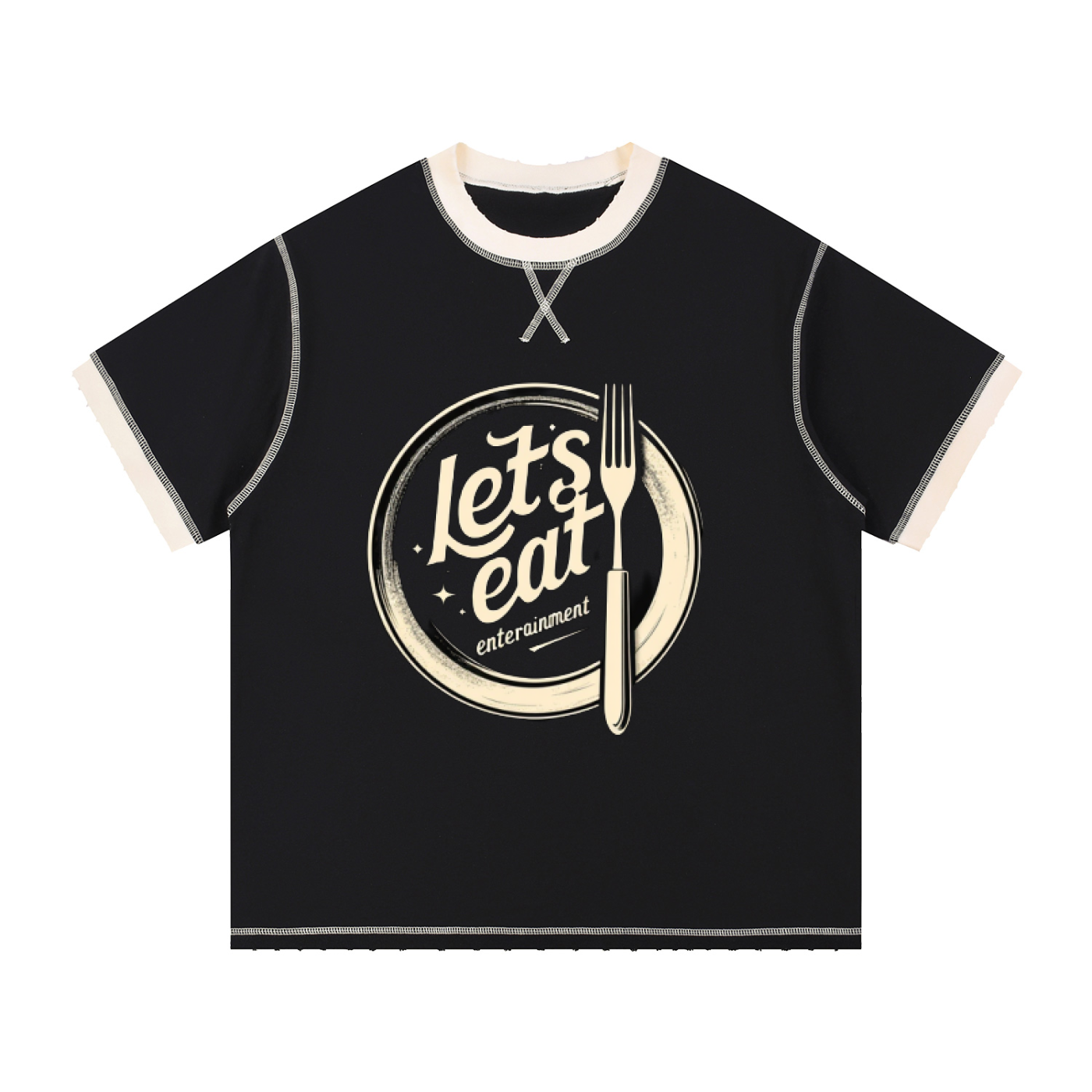 Contrast-Stitched Cotton T-Shirt