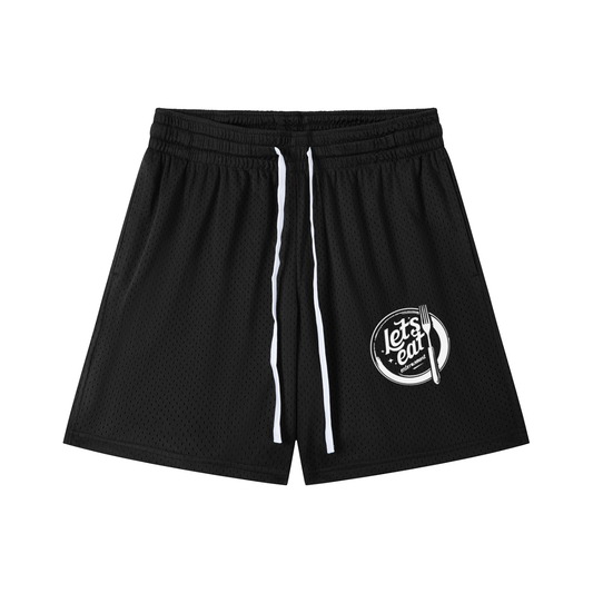 Mesh Drawstring Shorts