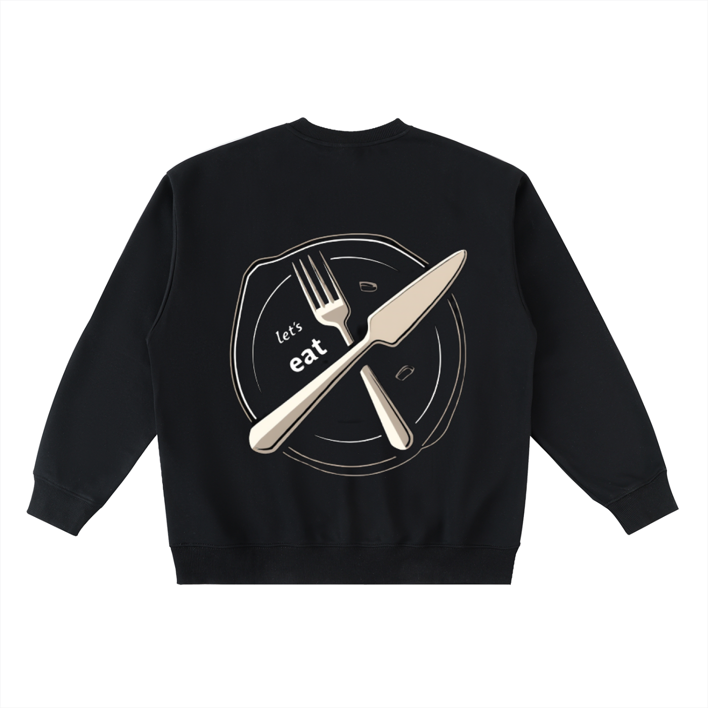 Oversized Crewneck Taped Sweatshirt