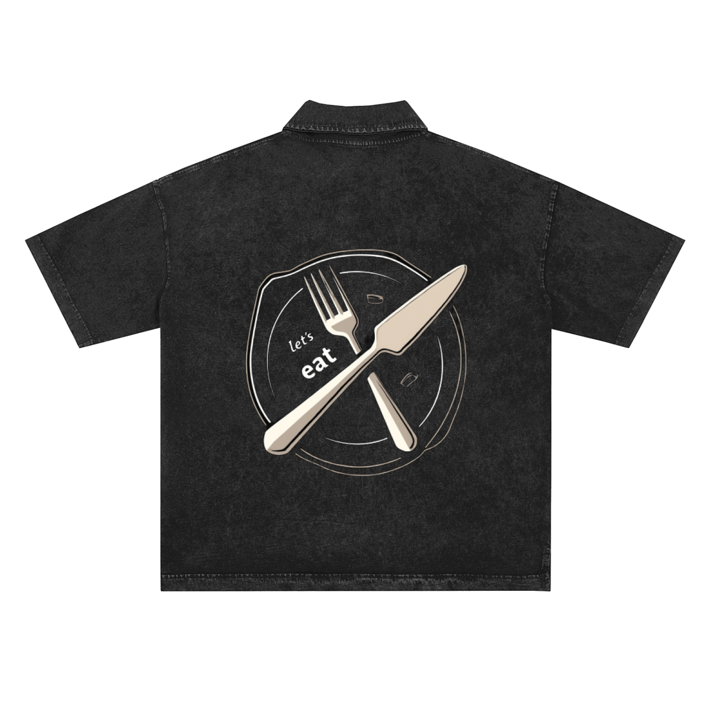 Heavyweight Snow-Washed Polo T-Shirt