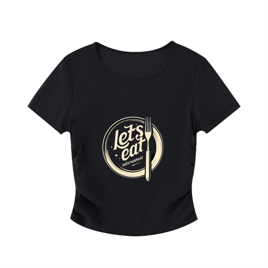 Ruched Bodycon Crop Top