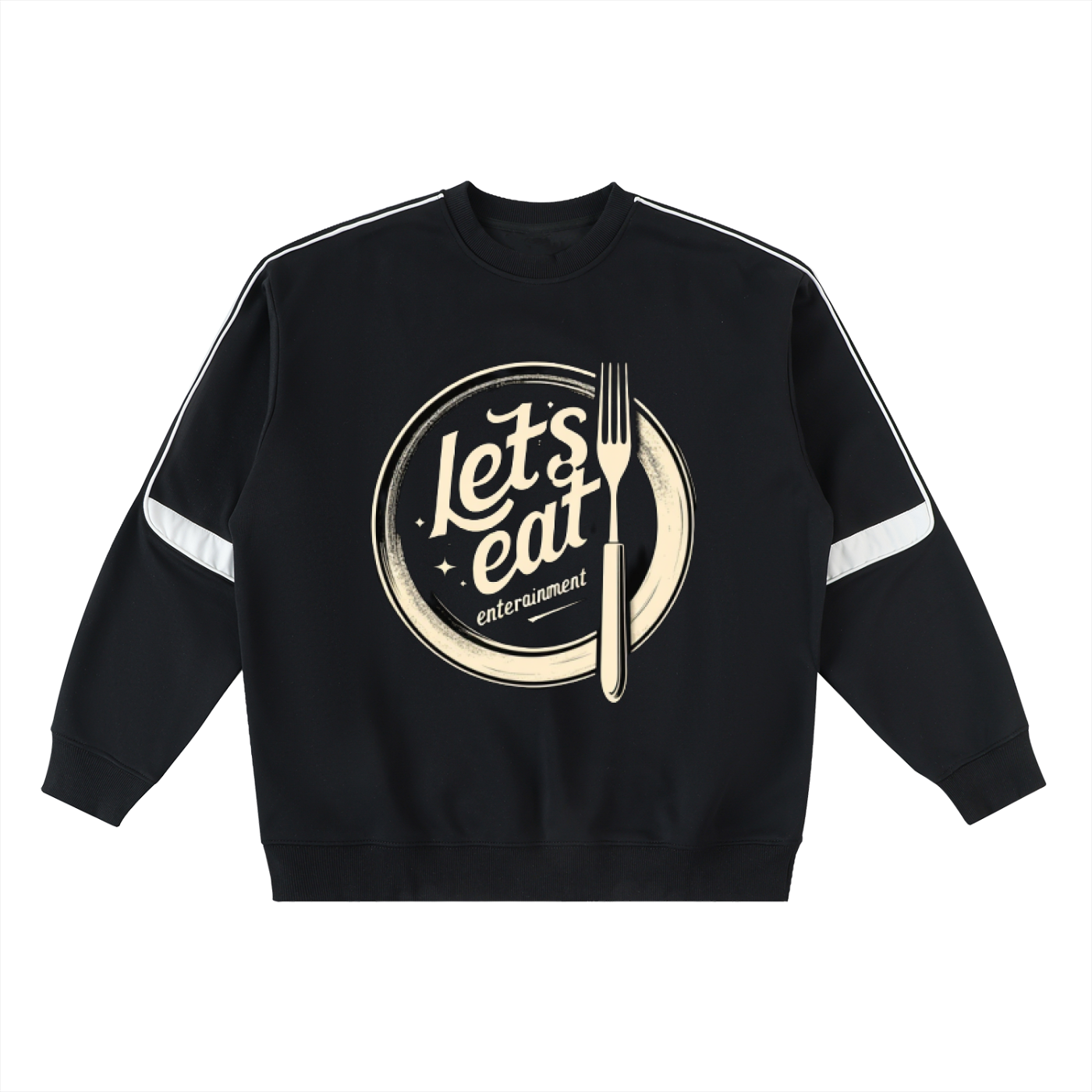 Oversized Crewneck Taped Sweatshirt