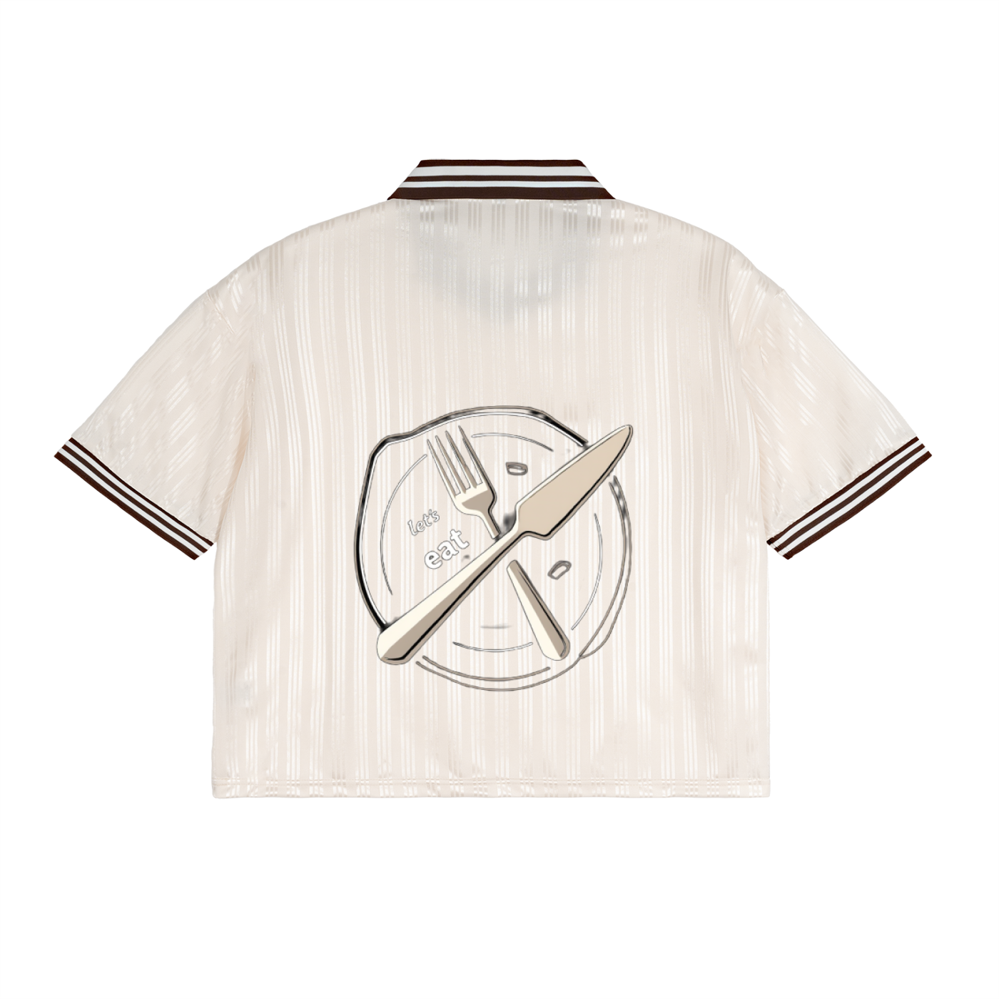 Contrast Stripes Polo Collar T-Shirt