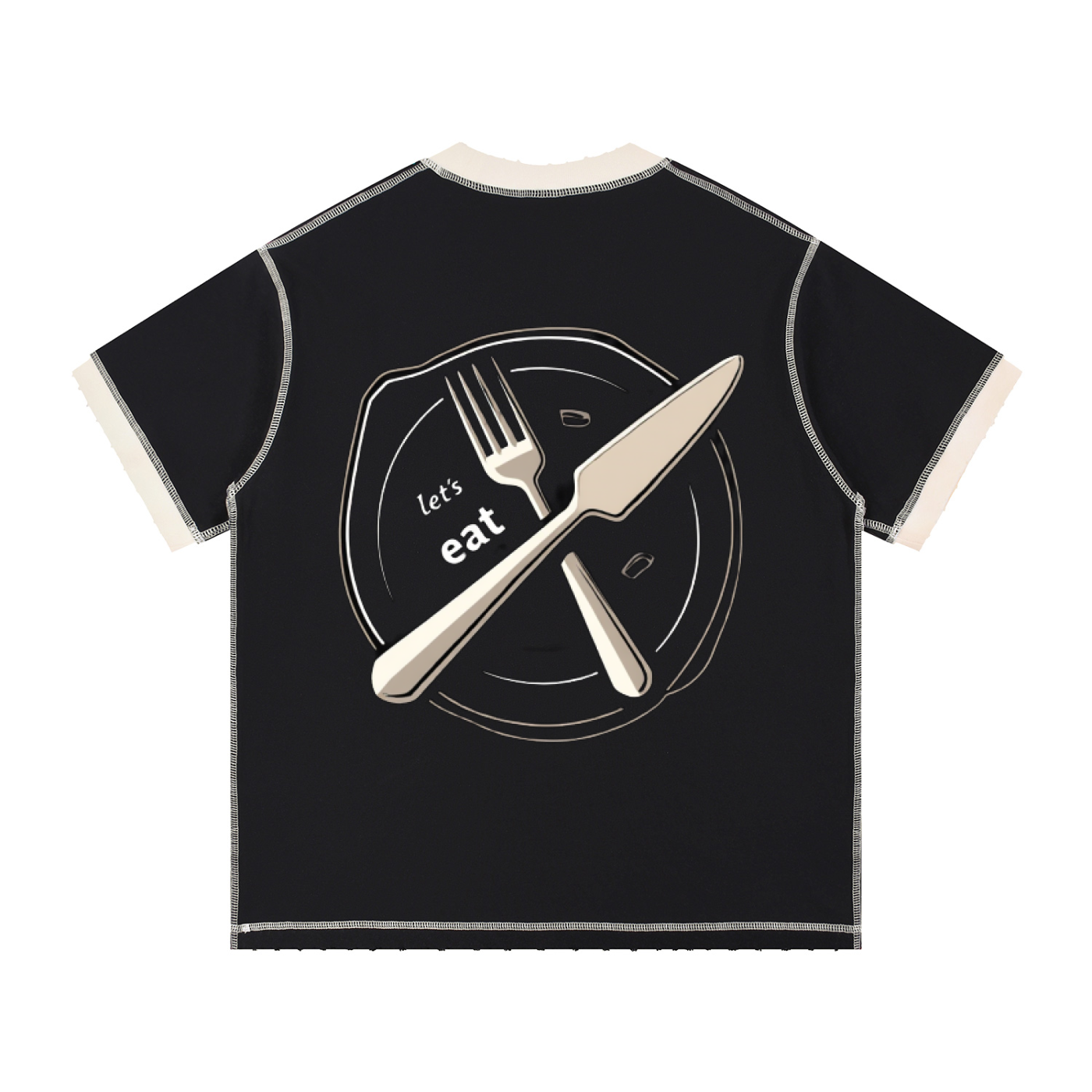 Contrast-Stitched Cotton T-Shirt