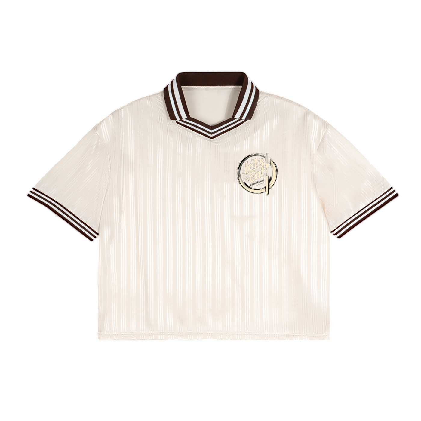 Contrast Stripes Polo Collar T-Shirt