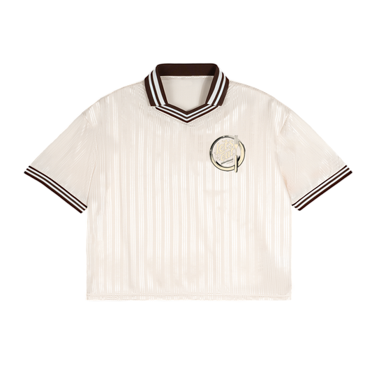 Contrast Stripes Polo Collar T-Shirt